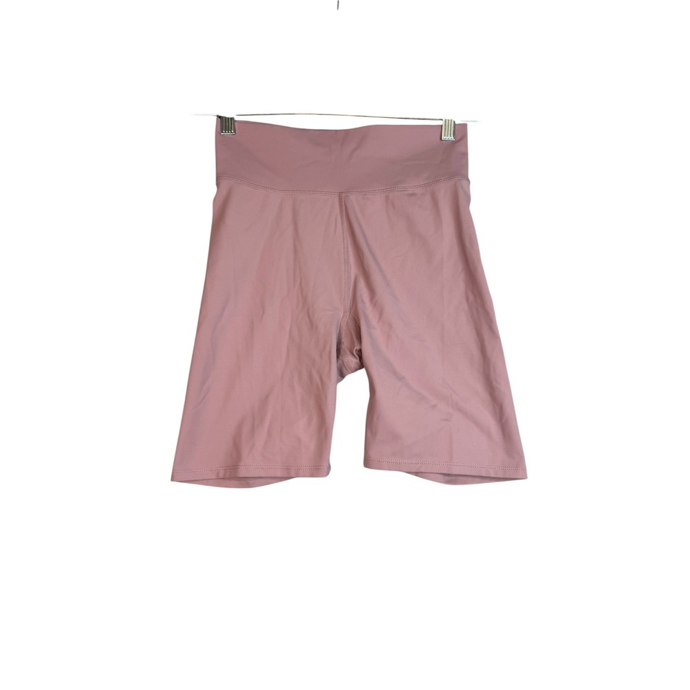 Madewell MWL Form High-Rise Biker Shorts Pink Small Recycled Nylon Athletic